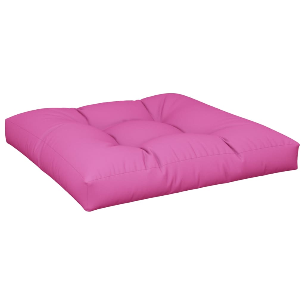 Coussin de palette rose 80x80x12 cm tissu
