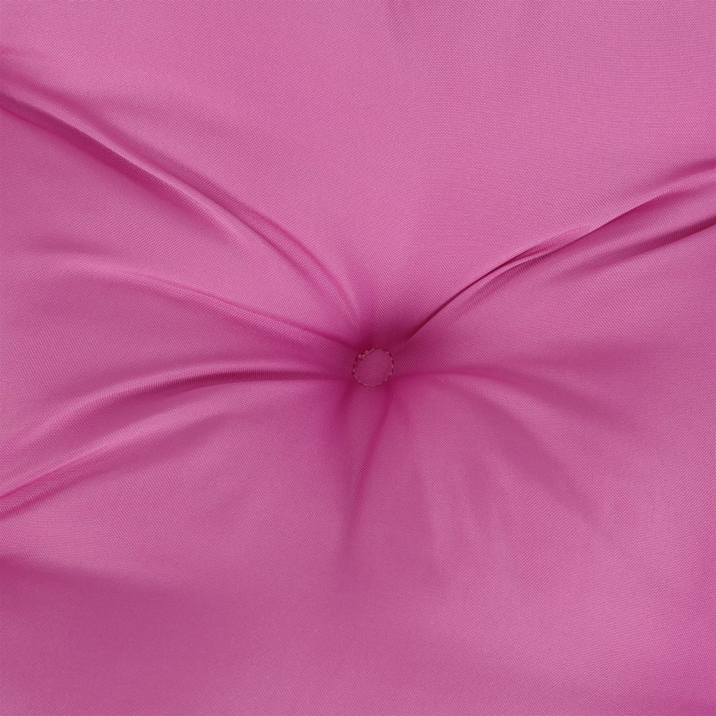 Coussin de palette rose 80x80x12 cm tissu