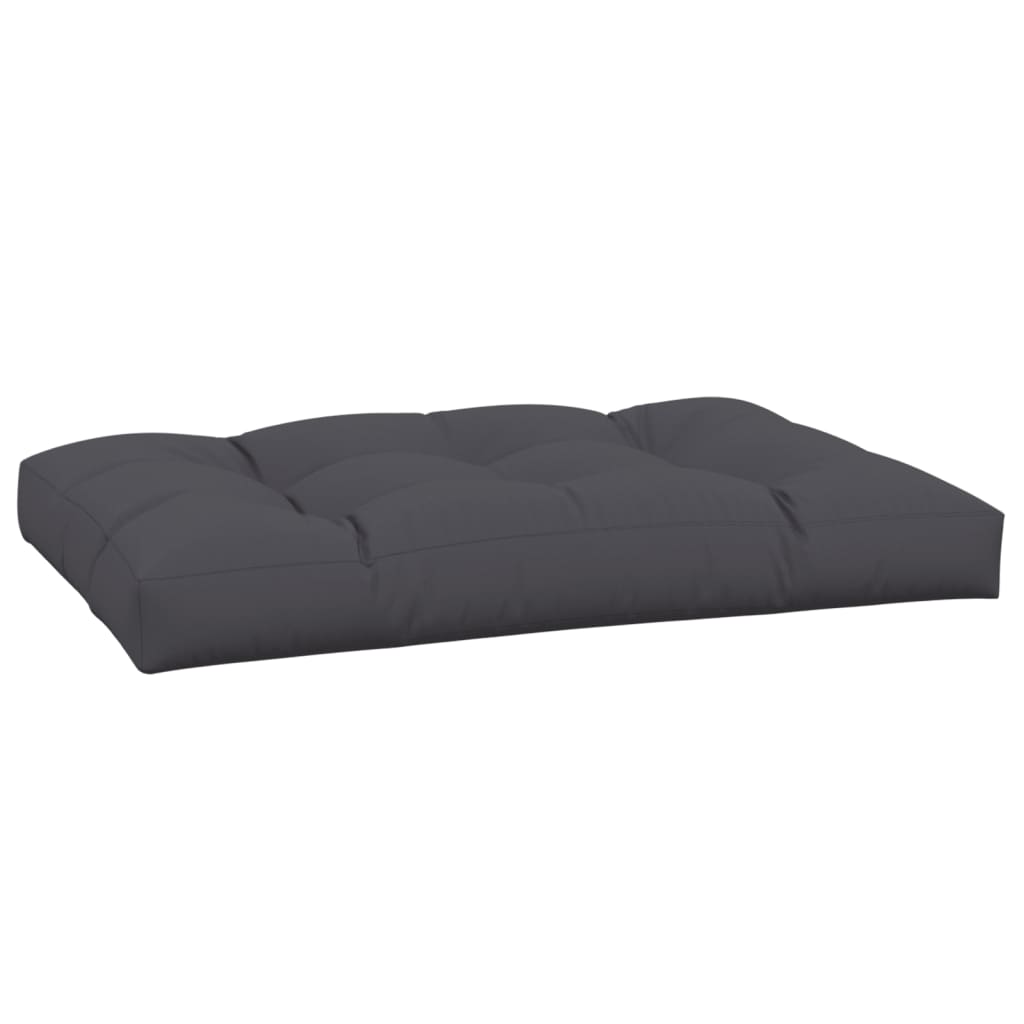 Coussin de palette Anthracite 120x80x12 cm Tissu