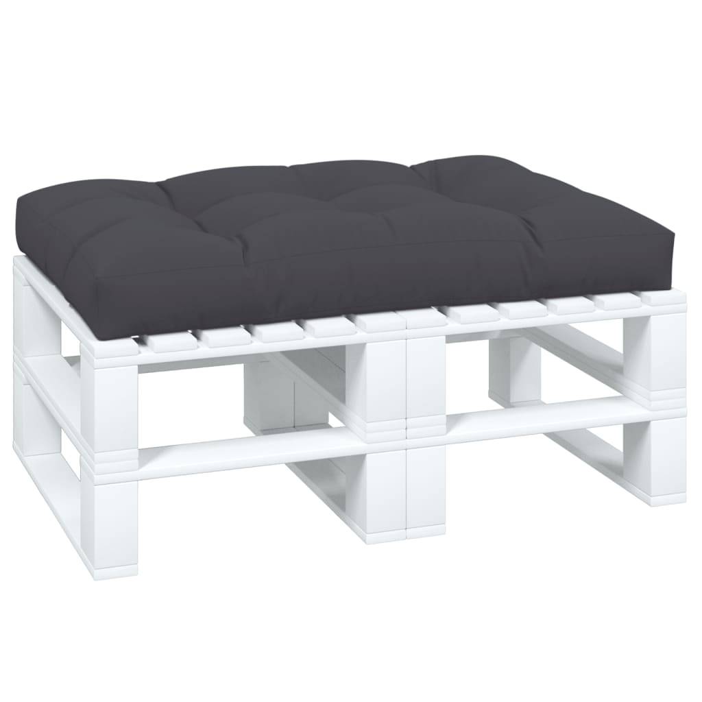 Coussin de palette Anthracite 120x80x12 cm Tissu