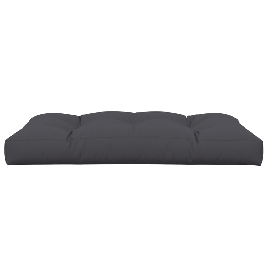 Coussin de palette Anthracite 120x80x12 cm Tissu