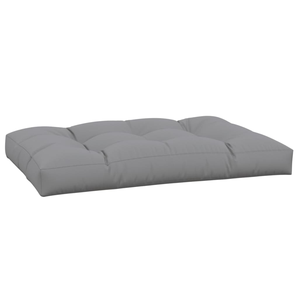 Coussin de palette gris 120x80x12 cm Tissu