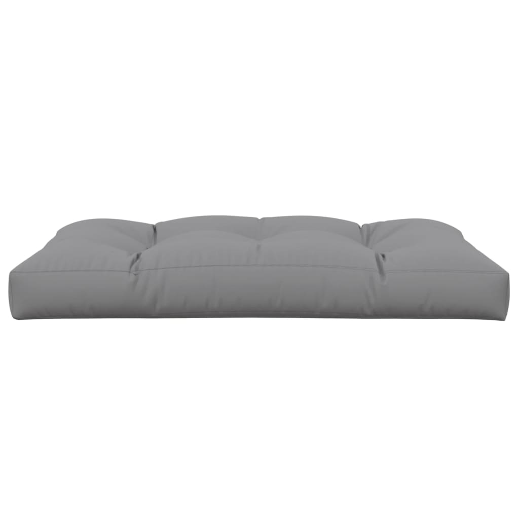 Coussin de palette gris 120x80x12 cm Tissu
