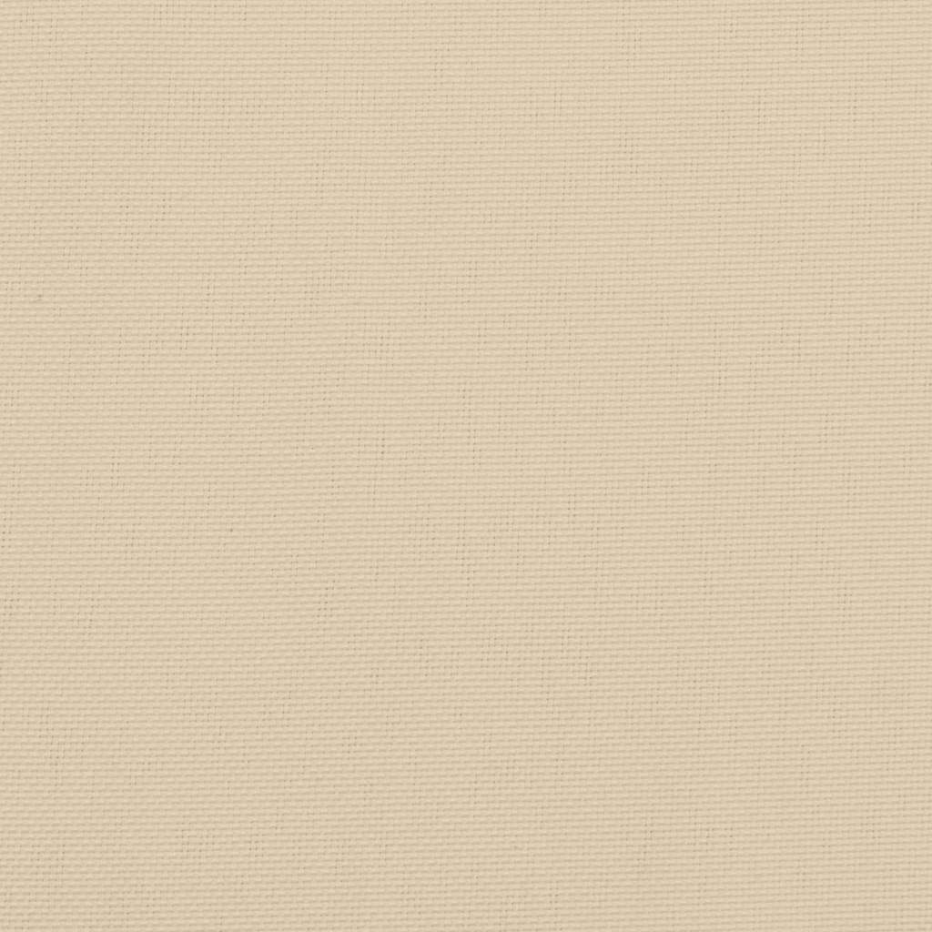 Palettenkissen Beige 120x80x12 cm Stoff