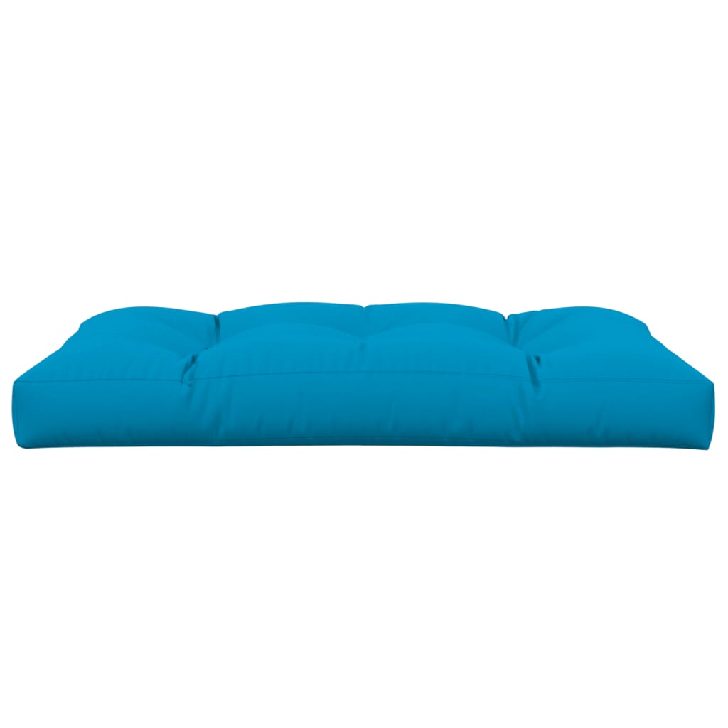 Coussin pour palette bleu 120x80x12 cm tissu