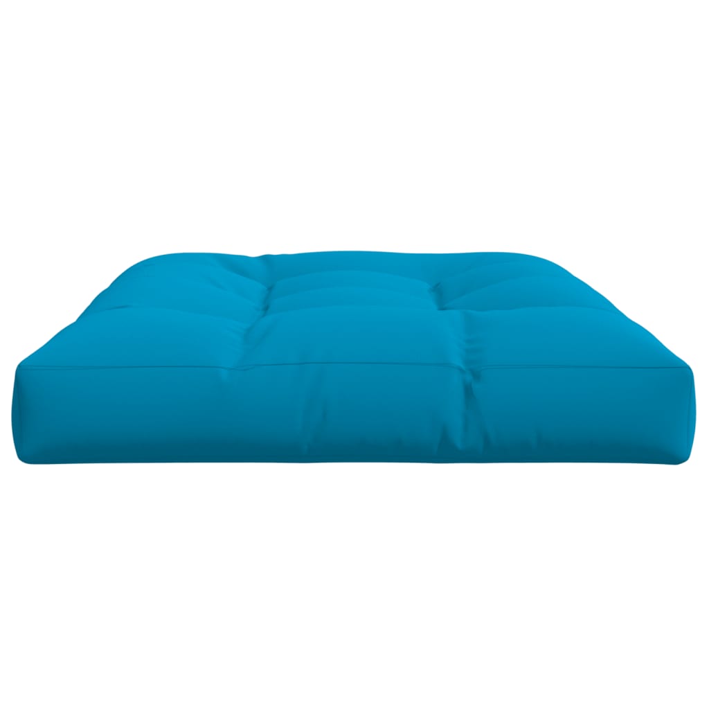 Coussin pour palette bleu 120x80x12 cm tissu