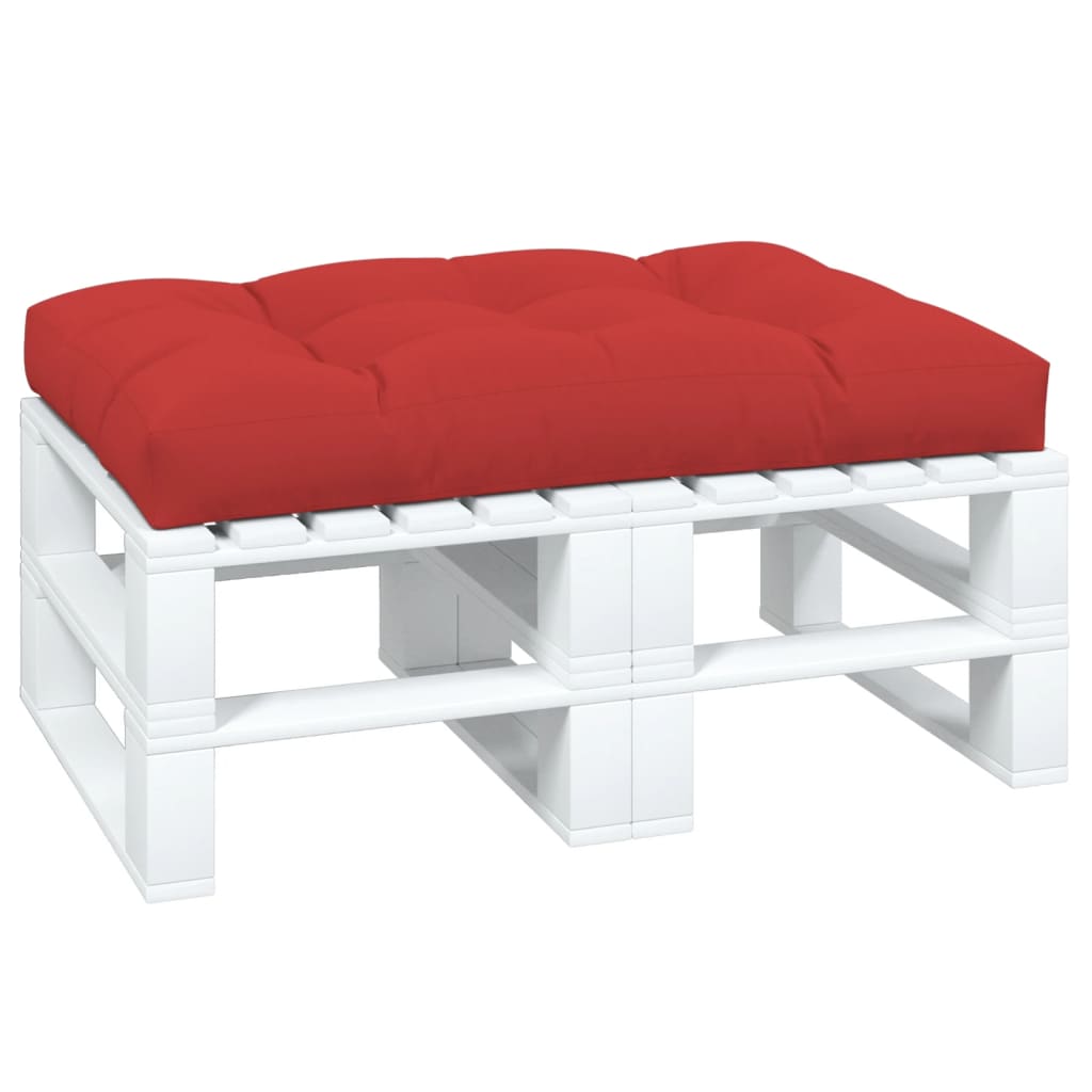 Pallet Cushion Red 120x80x12 cm Fabric
