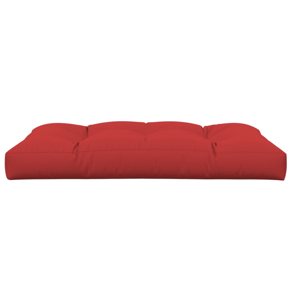 Pallet Cushion Red 120x80x12 cm Fabric