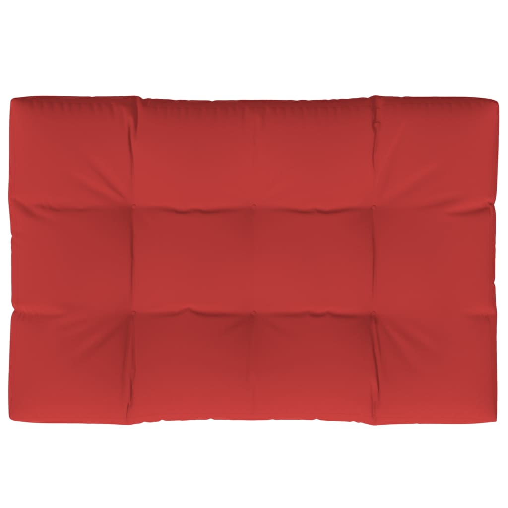 Pallet Cushion Red 120x80x12 cm Fabric