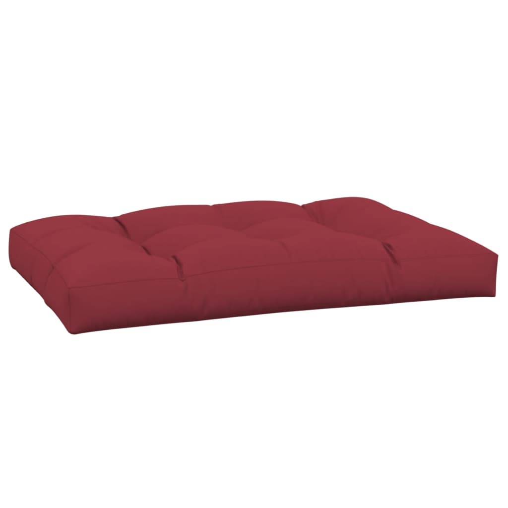Palette cushion wine red 120x80x12 cm fabric