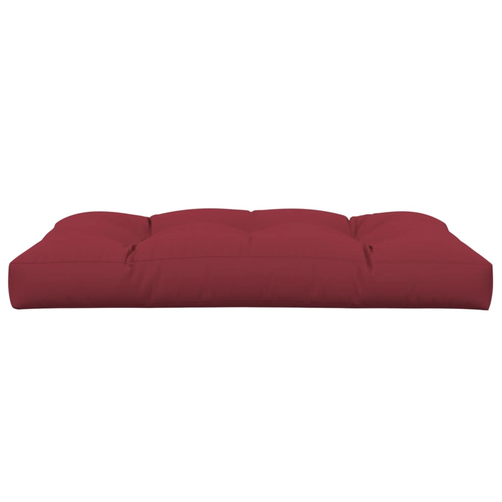 Palette cushion wine red 120x80x12 cm fabric