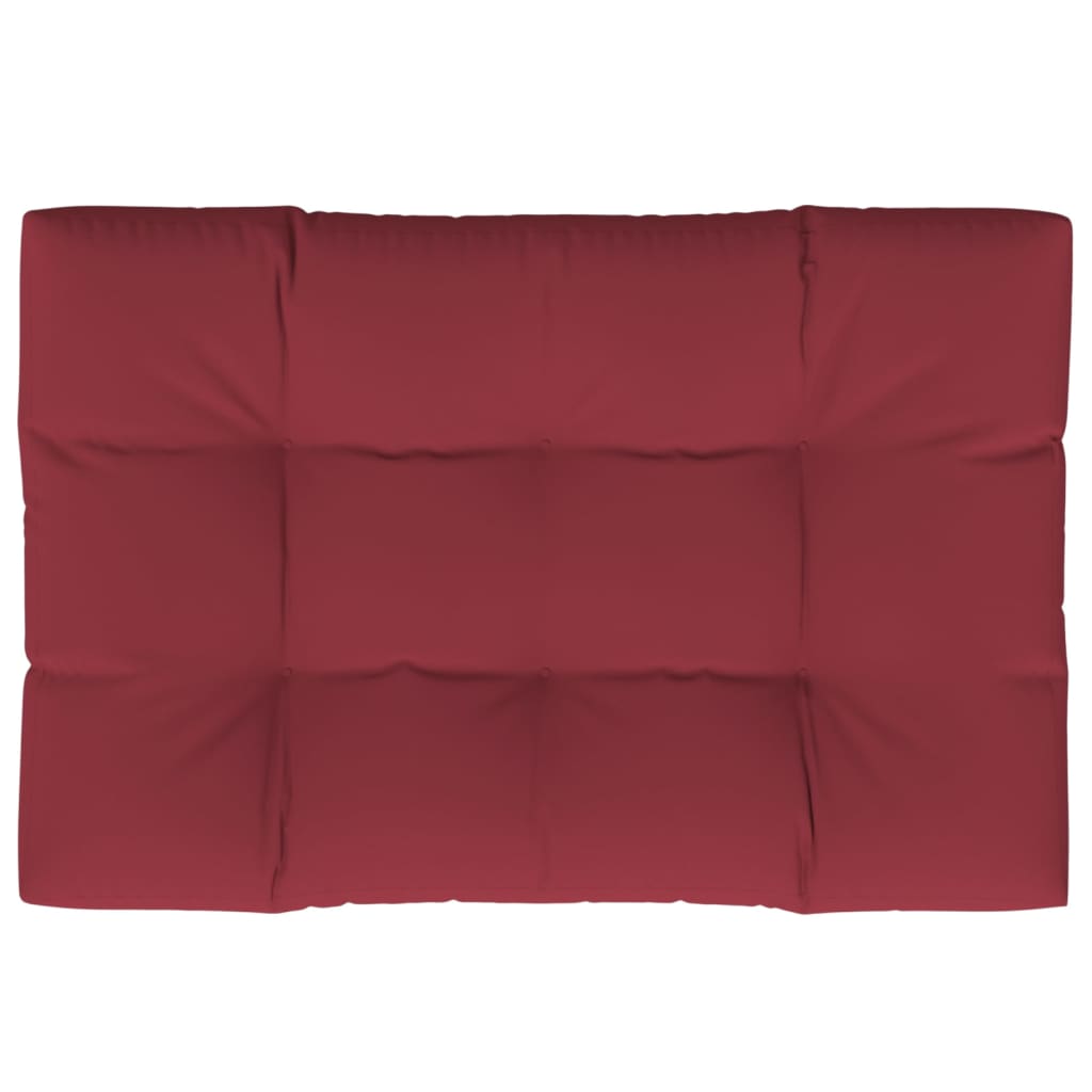 Palette cushion wine red 120x80x12 cm fabric
