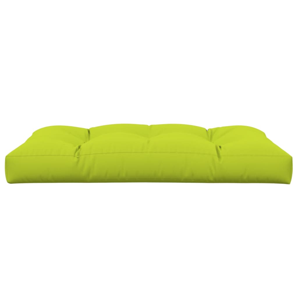 Coussin de palette vert vif 120x80x12 cm tissu