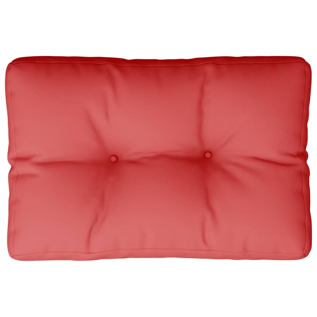 Pallet Cushion Red 50x40x12 cm Fabric