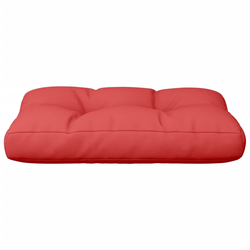 Pallet Cushion Red 50x40x12 cm Fabric
