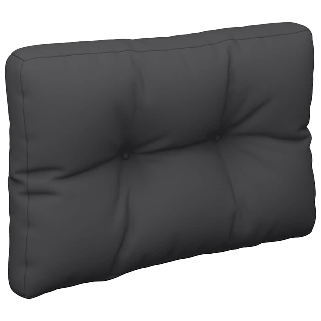 Coussin pour palette noir 50x40x12 cm tissu