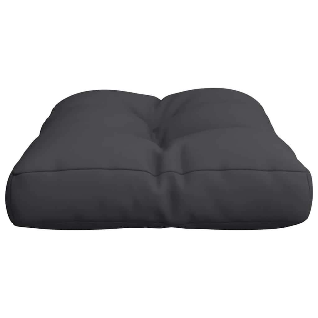 Coussin pour palette noir 50x40x12 cm tissu