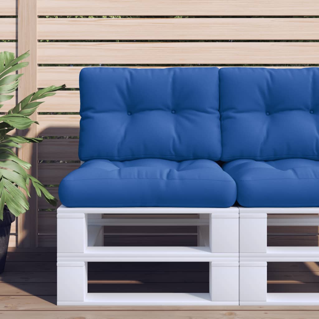 Pallet Cushion Royal Blue 50x40x12 cm Fabric