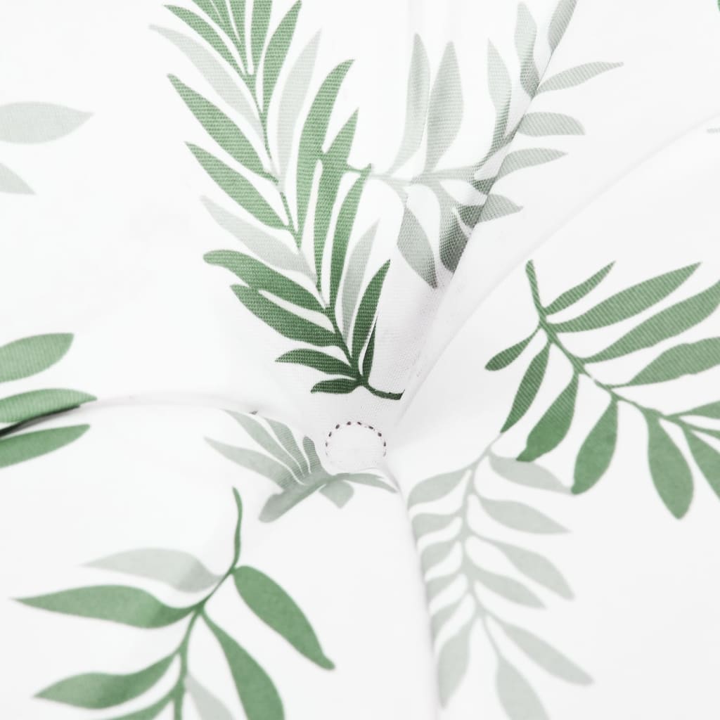 Pallet cushion leaf pattern 50x40x12 cm fabric