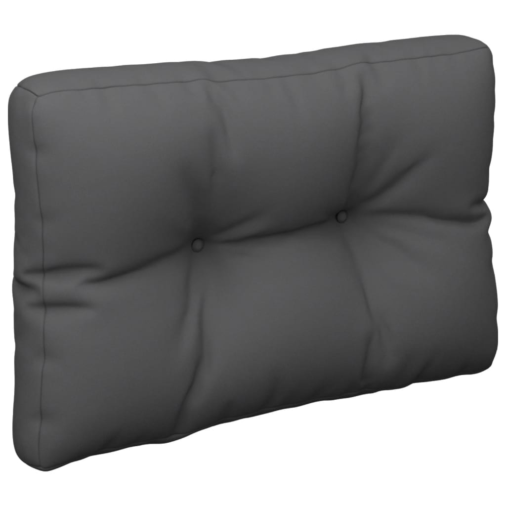Coussin de palette Anthracite 60x40x12 cm Tissu