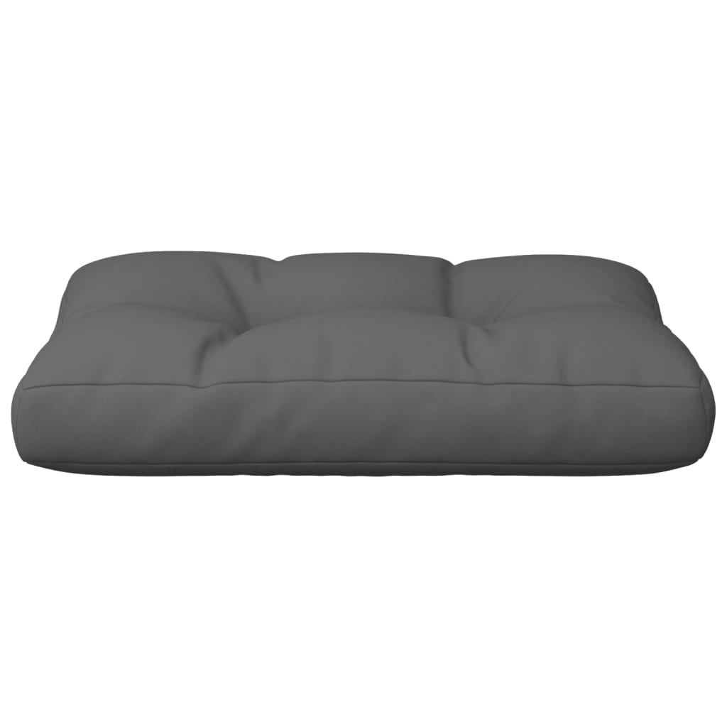 Coussin de palette Anthracite 60x40x12 cm Tissu
