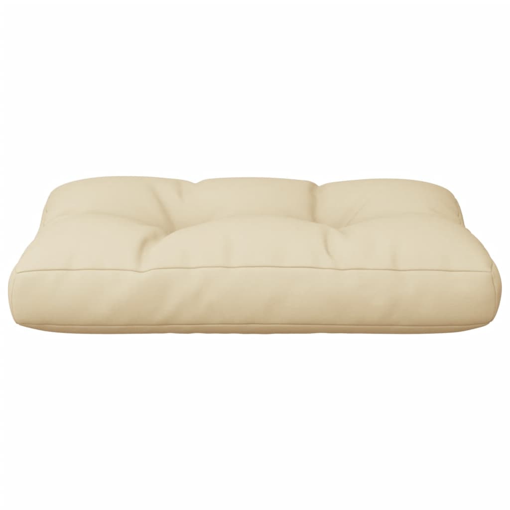 Pallet Cushion Beige 60x40x12 cm Fabric