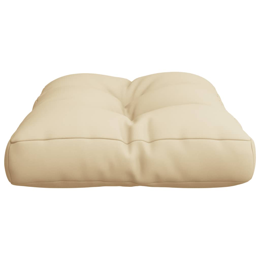 Pallet Cushion Beige 60x40x12 cm Fabric