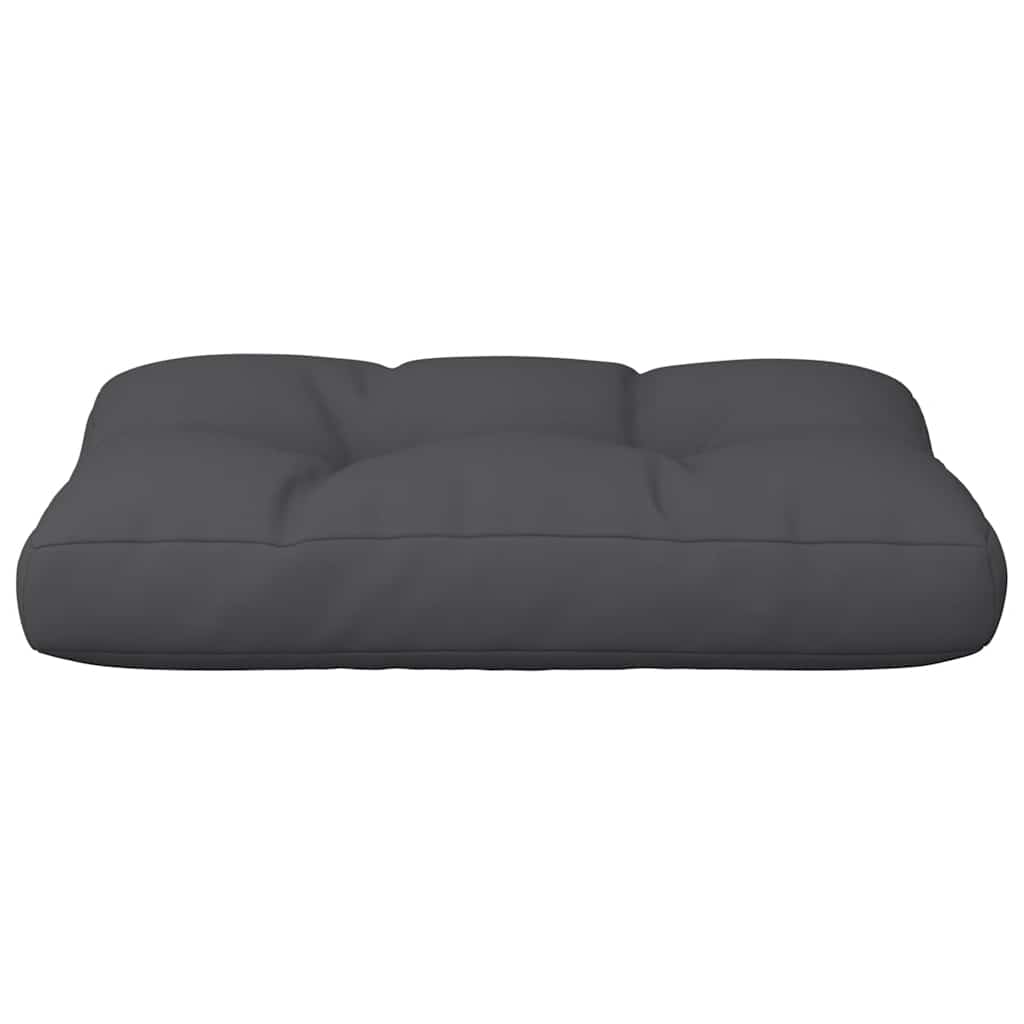 Coussin de palette Noir 60x40x12 cm Tissu