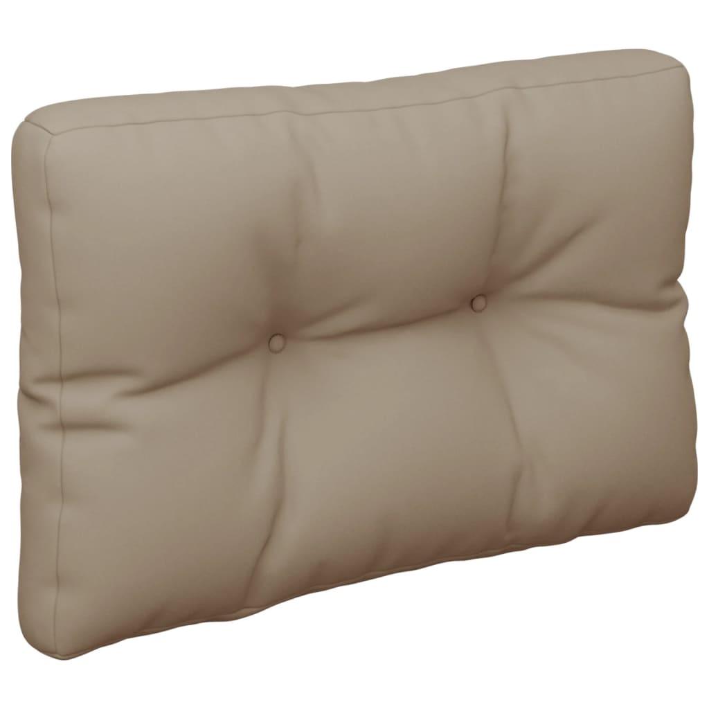 Palettenkissen Taupe 60x40x12 cm Stoff