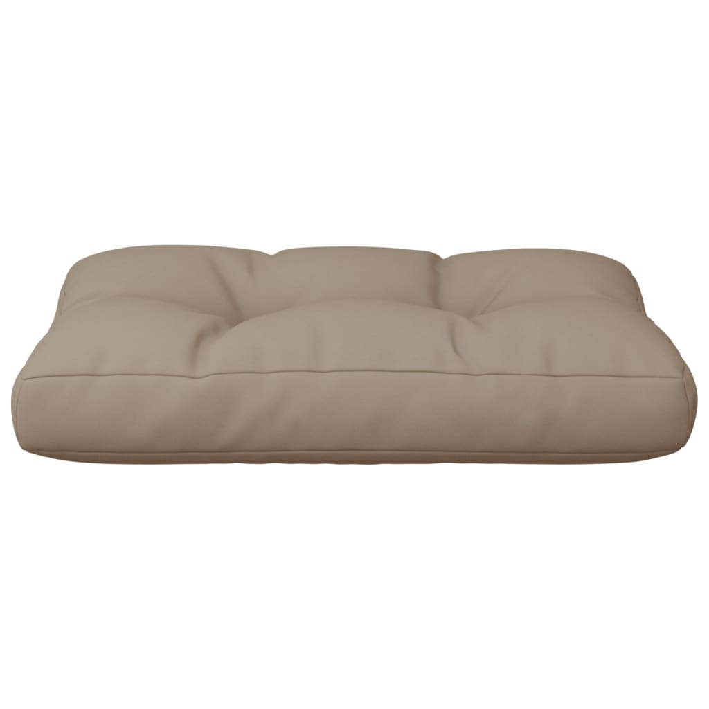 Palettenkissen Taupe 60x40x12 cm Stoff