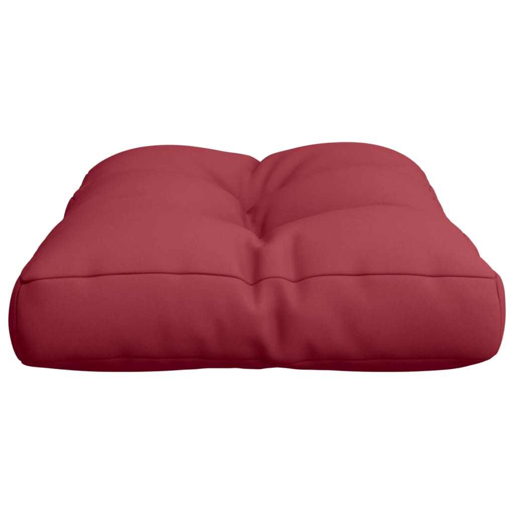 Coussin de palette lie-de-vin 60x40x12 cm tissu