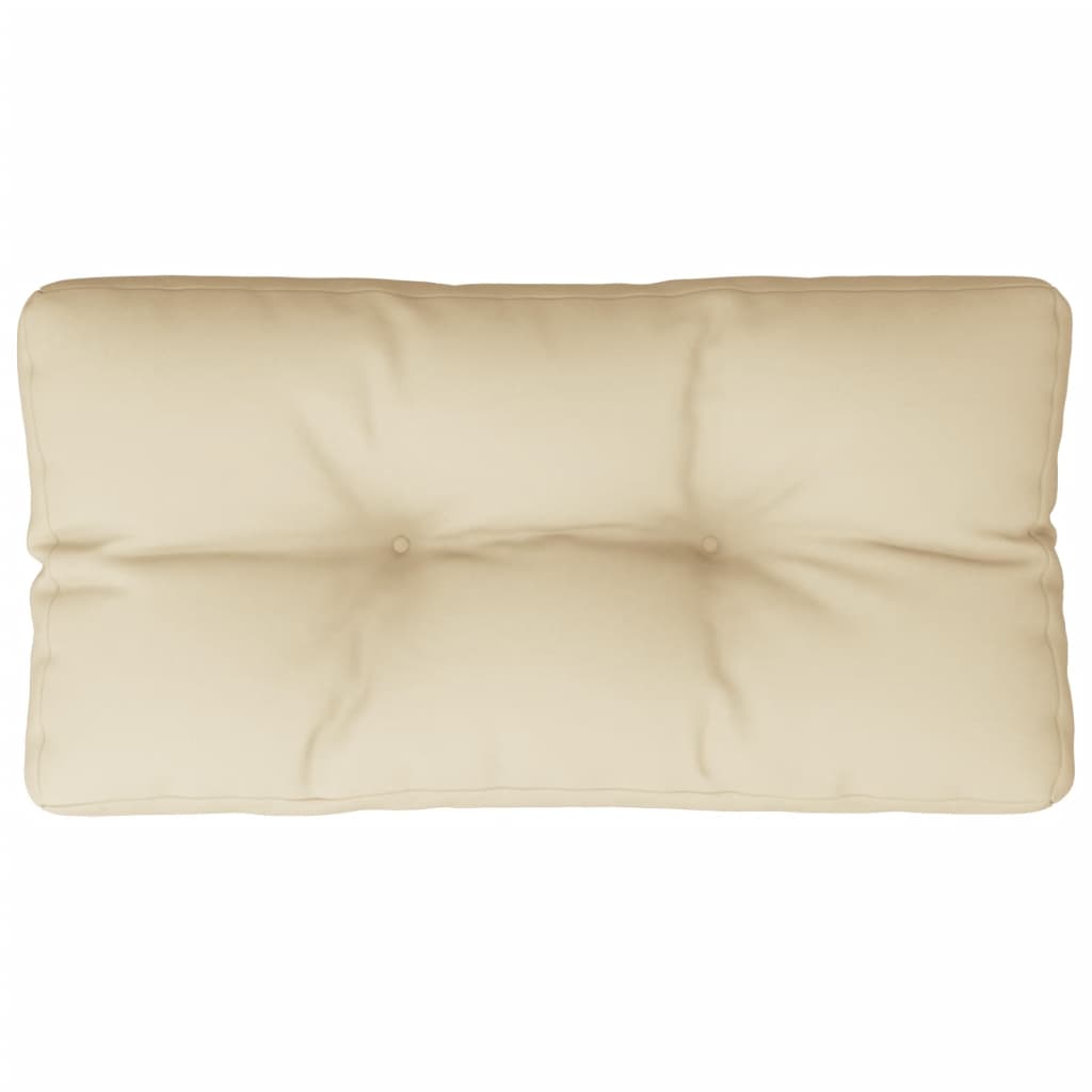Pallet Cushion Beige 70x40x12 cm Fabric