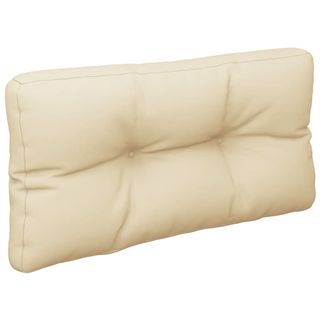 Pallet Cushion Beige 70x40x12 cm Fabric
