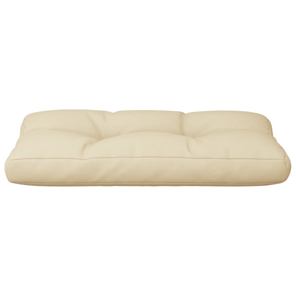 Pallet Cushion Beige 70x40x12 cm Fabric