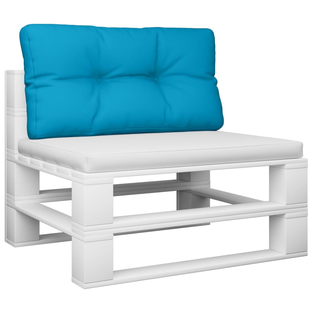 Pale Blue Pallet Cushion 70x40x12 cm Fabric