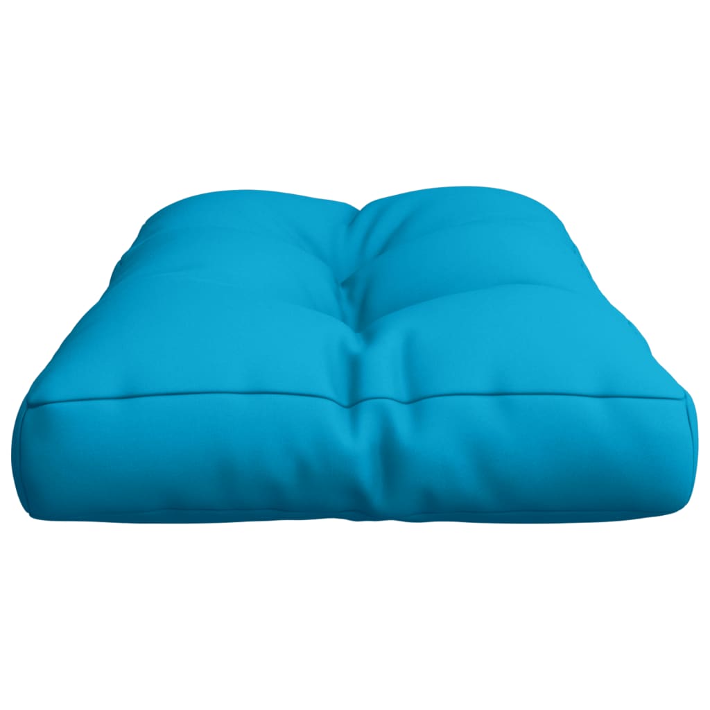 Pale Blue Pallet Cushion 70x40x12 cm Fabric