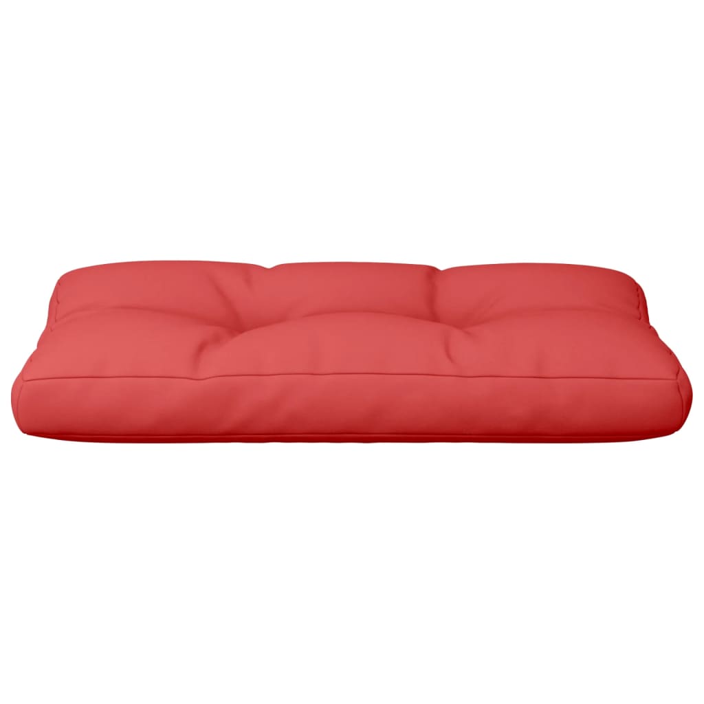Coussin de palette Rouge 70x40x12 cm Tissu