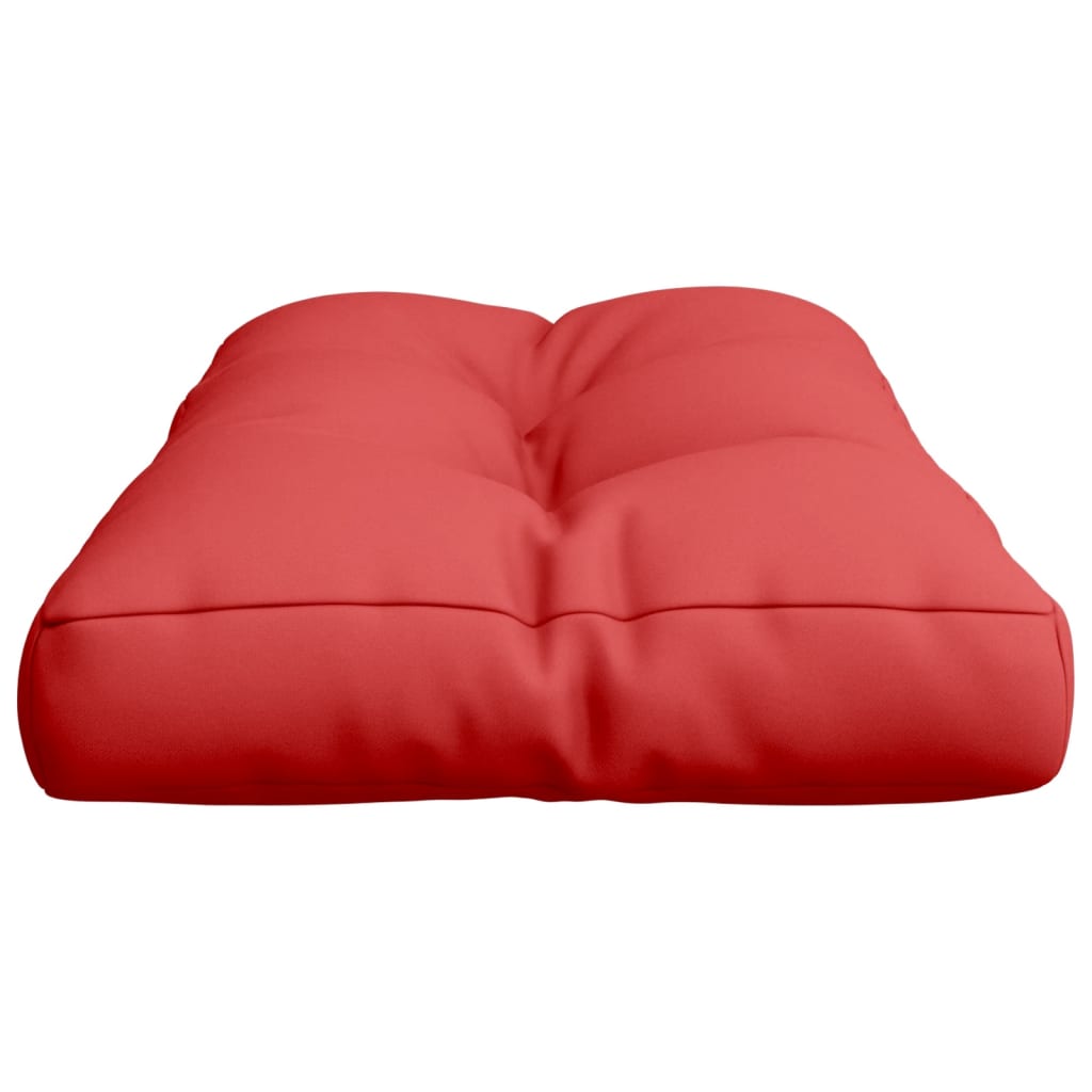 Coussin de palette Rouge 70x40x12 cm Tissu