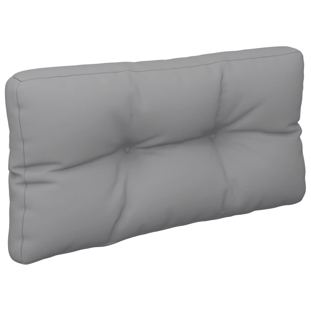 Coussin de palette gris 80x40x12 cm tissu
