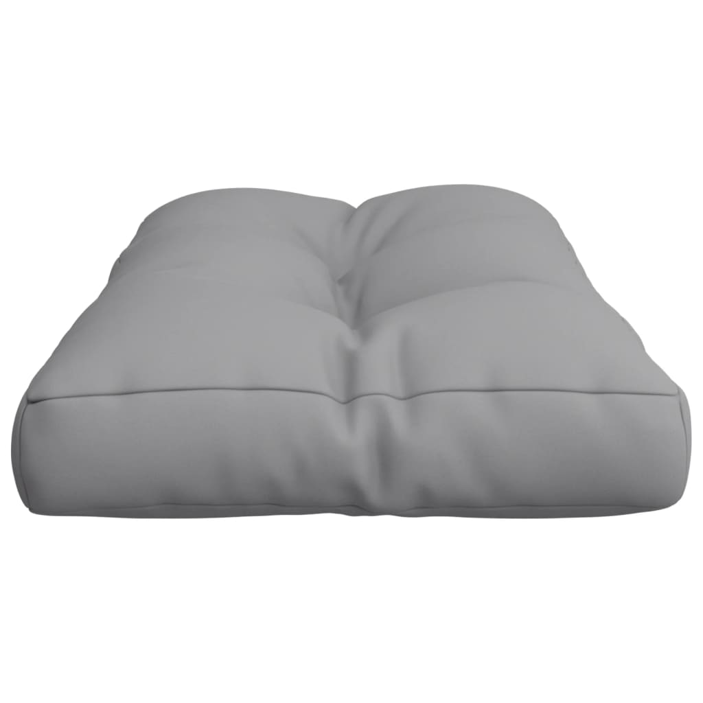 Coussin de palette gris 80x40x12 cm tissu