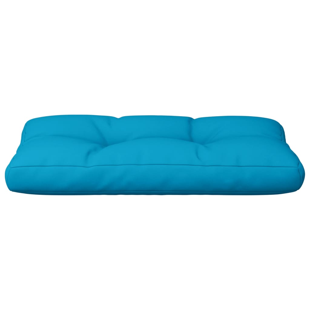 Pallet Cushion Light Blue 80x40x12 cm Fabric
