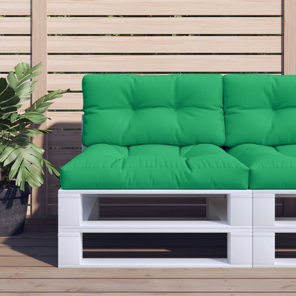 Green Pallet Cushion 80x40x12 cm Fabric