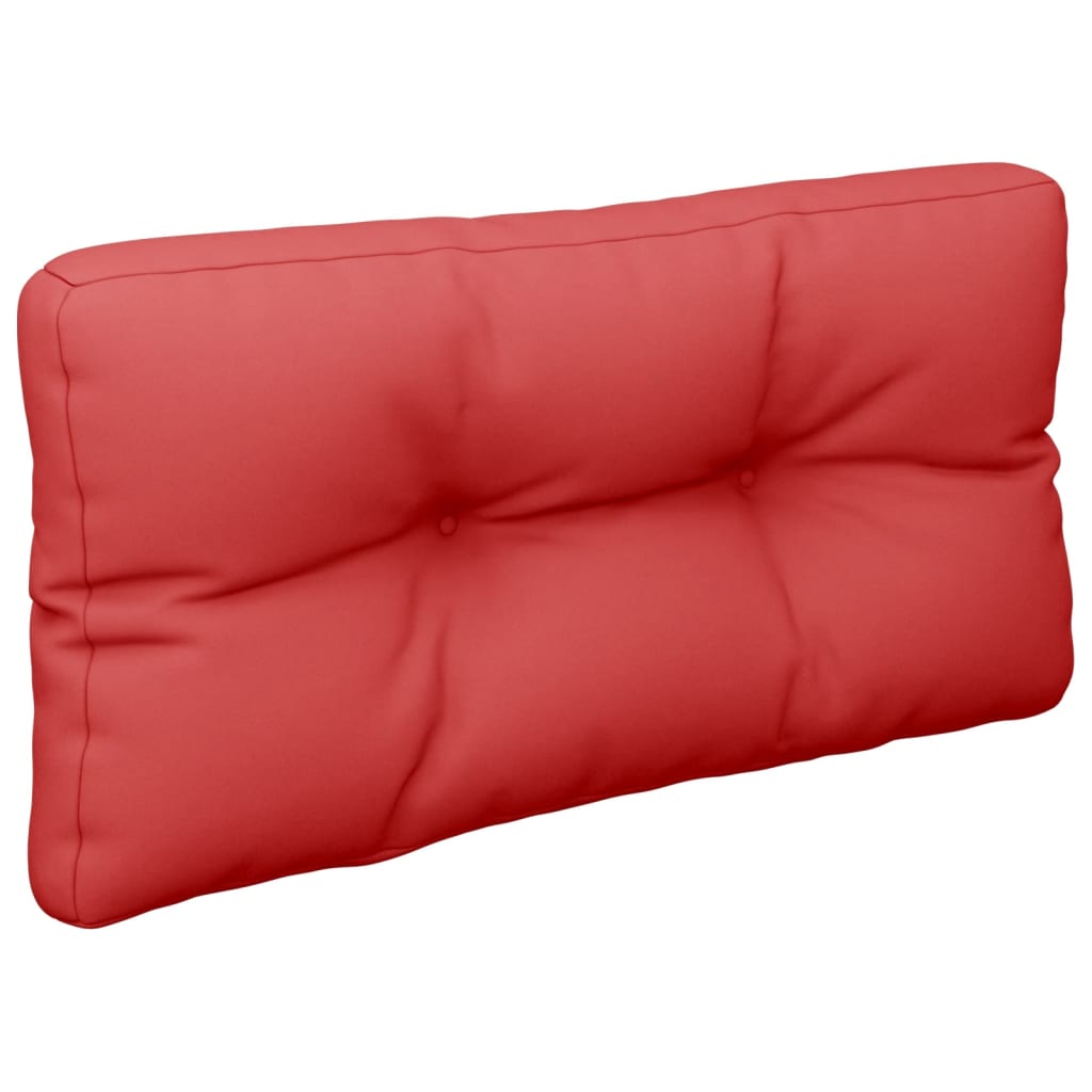 Coussin de palette Rouge 80x40x12 cm Tissu