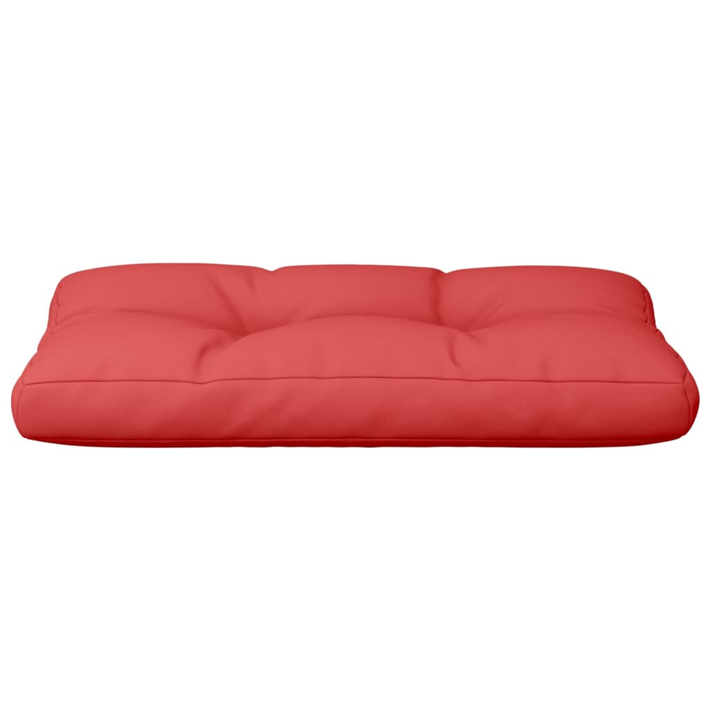 Coussin de palette Rouge 80x40x12 cm Tissu