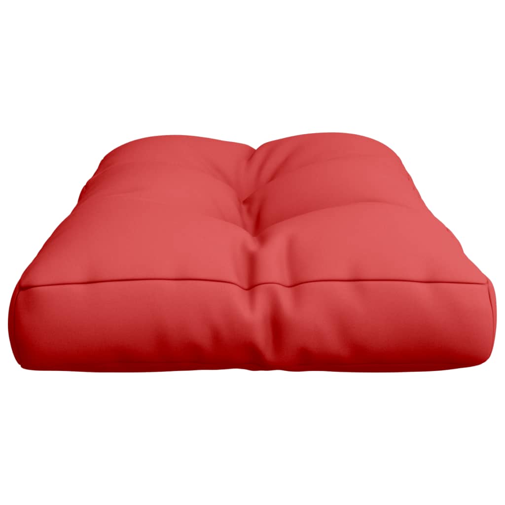 Coussin de palette Rouge 80x40x12 cm Tissu