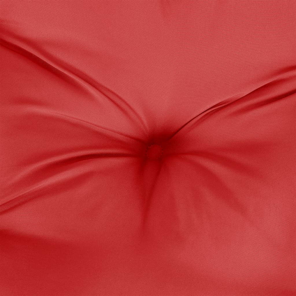 Coussin de palette Rouge 80x40x12 cm Tissu