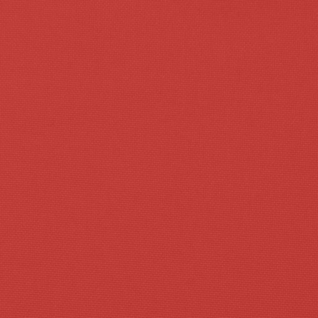 Coussin de palette Rouge 80x40x12 cm Tissu