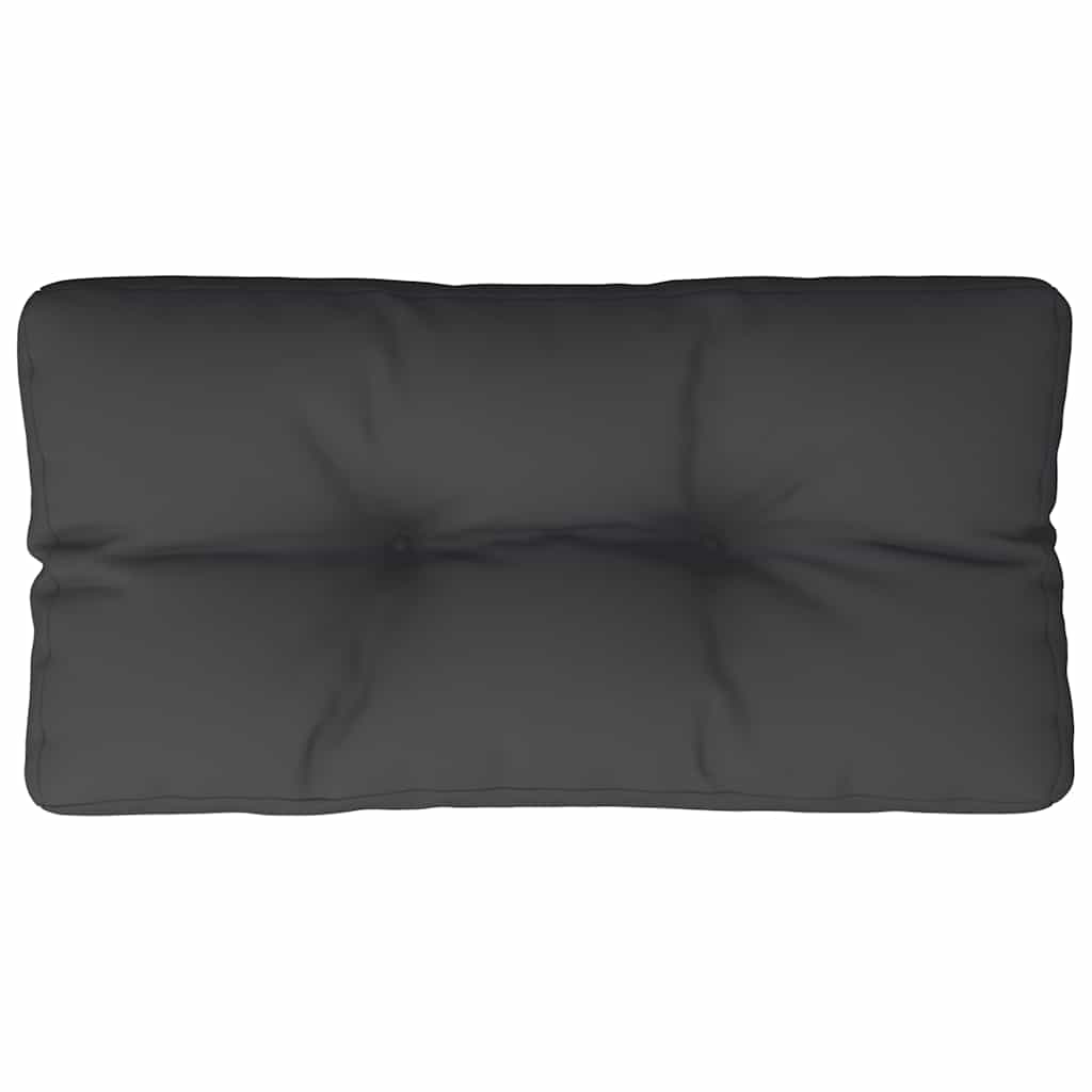 Pallet Cushion Black 80x40x12 cm Fabric