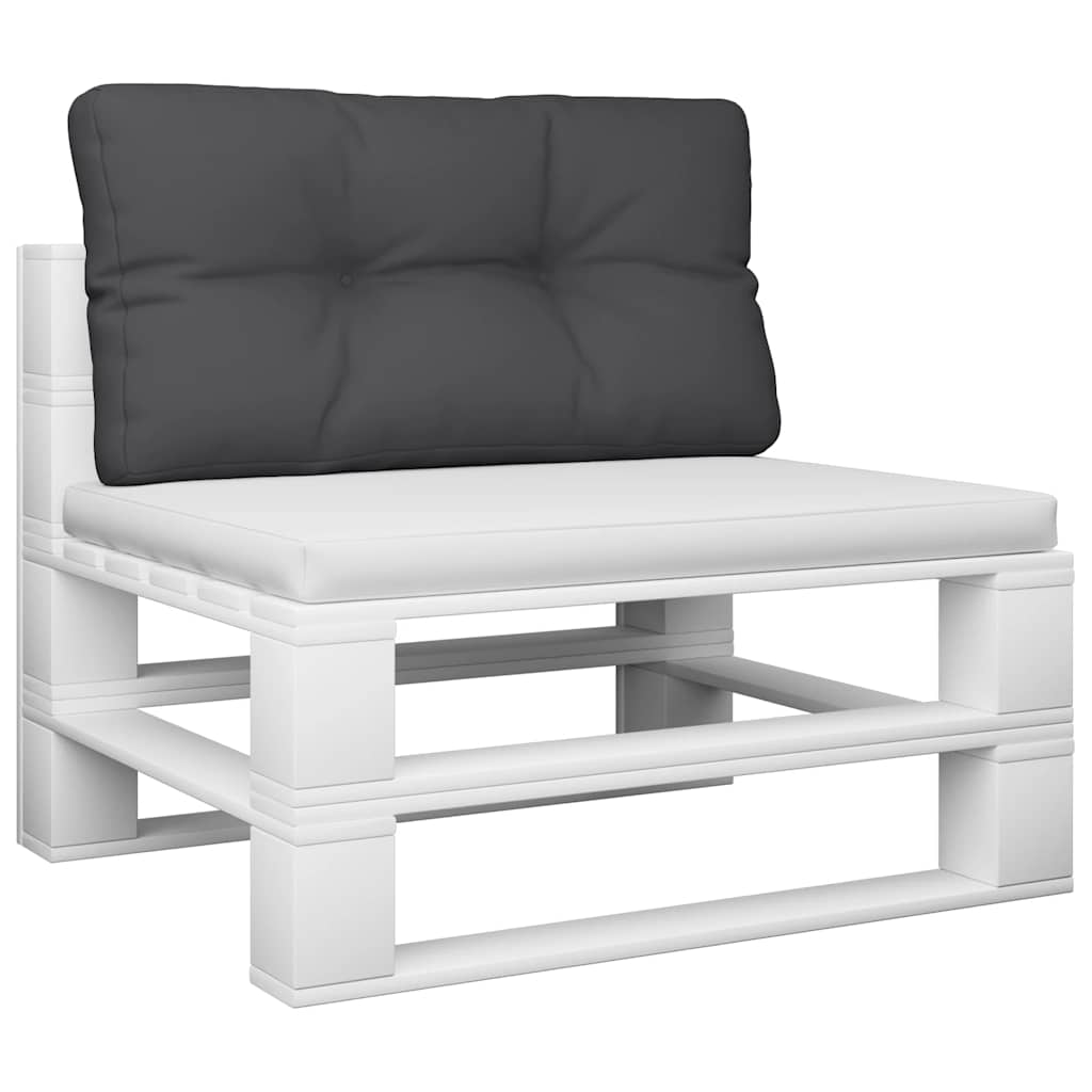 Pallet Cushion Black 80x40x12 cm Fabric