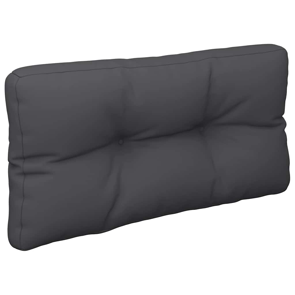 Pallet Cushion Black 80x40x12 cm Fabric